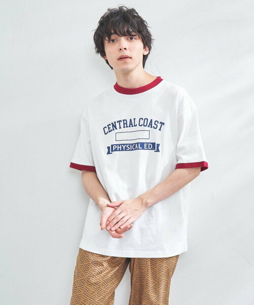common good(コモングッド)別注カレッジリンガーTシャツ
